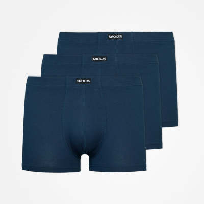 Retro Boxershorts aus Bio-Baumwolle Blau
