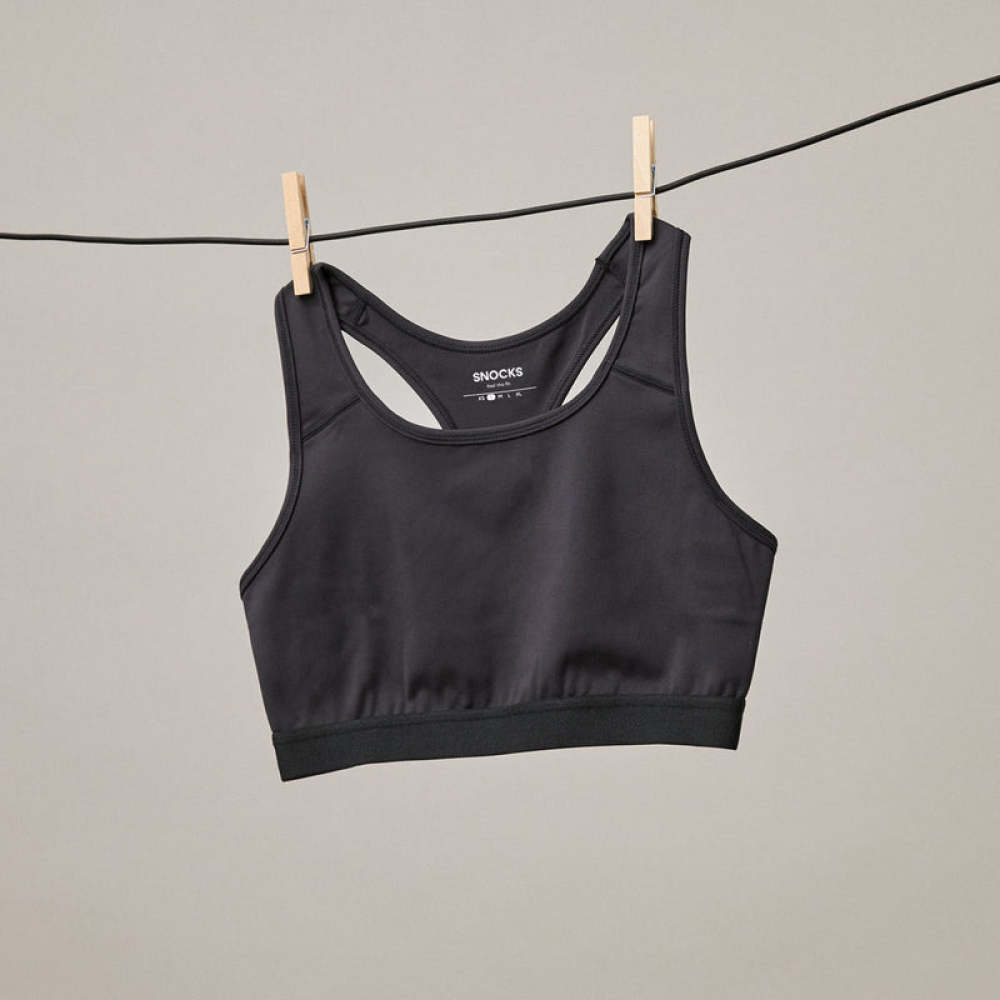 Sport-BH aus recyceltem Polyester Weiß