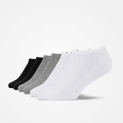 Kinder Sneaker Socken aus Bio-Baumwolle Mix (Schwarz/Weiß/Grau)
