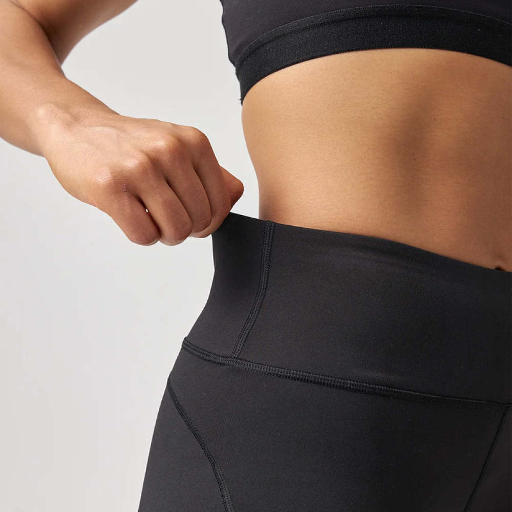 Capri Leggings aus recyceltem Polyester Dunkelgrau