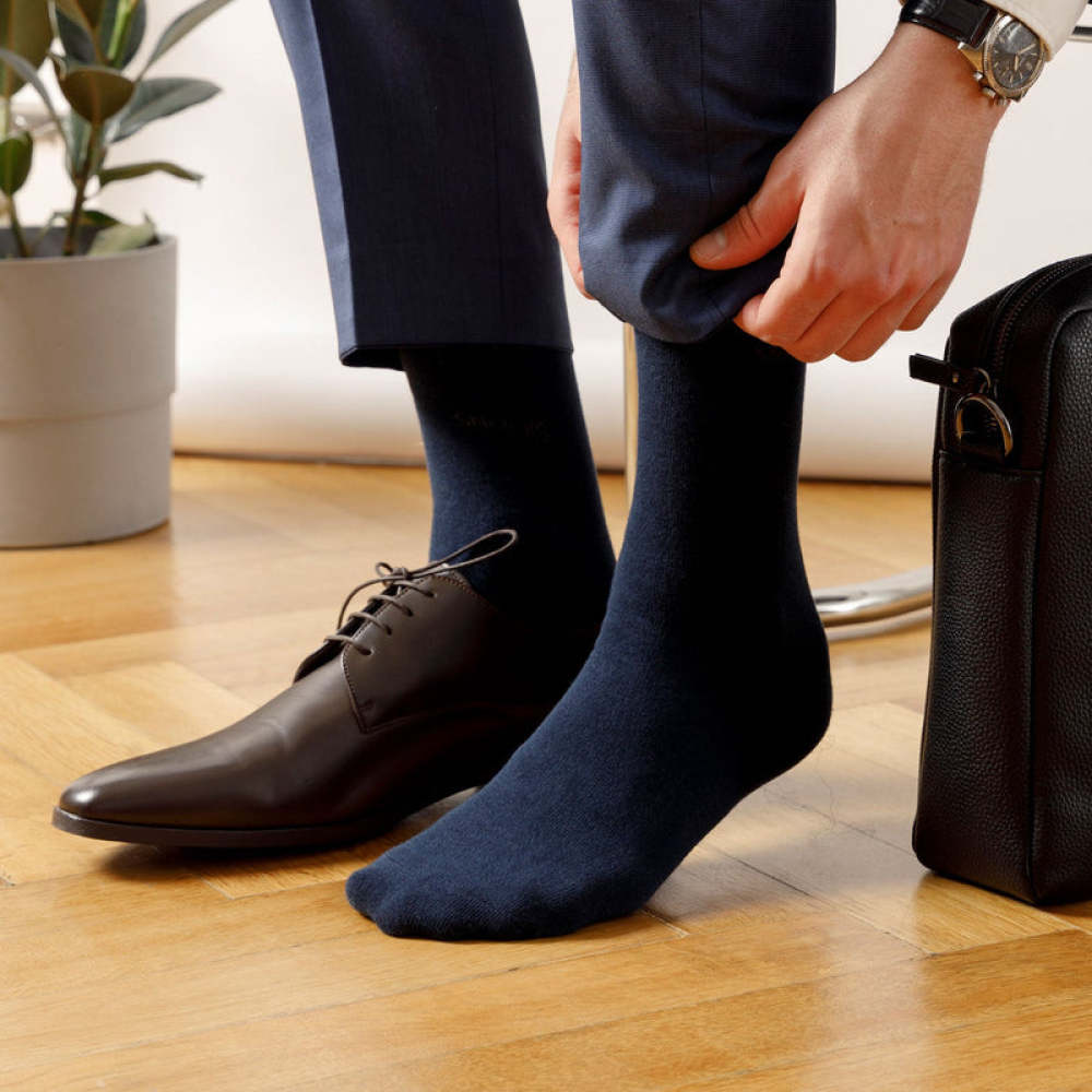 Business Socken aus Bio-Baumwolle Dunkelgrau