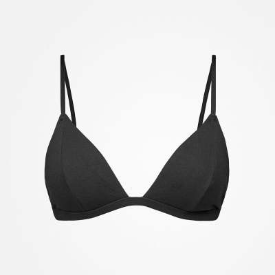 Triangle Soft-BH aus Bio-Baumwolle Schwarz