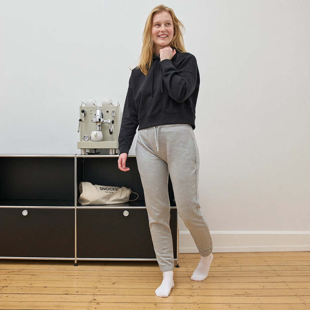 Sweatpants Damen aus Bio-Baumwolle Schwarz