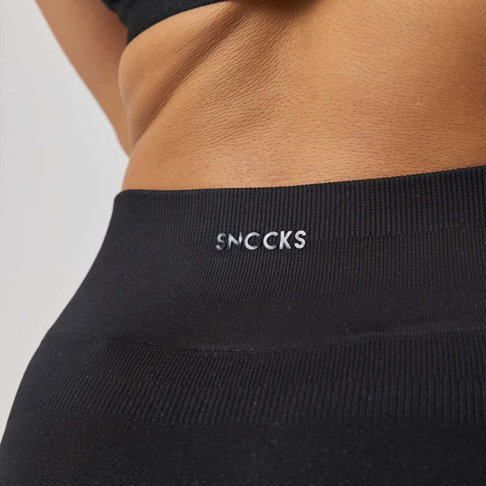 High Waist Leggings Seamless Schwarz