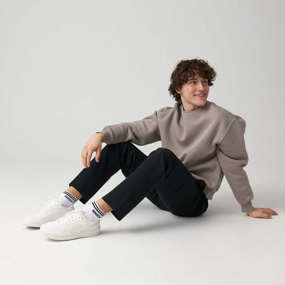 Retro Sneaker Socken aus Bio-Baumwolle Weiß (SNOCKS)