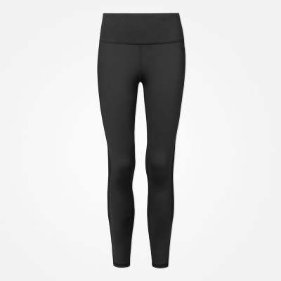 High Waist Leggings Mesh aus recyceltem Polyester Schwarz