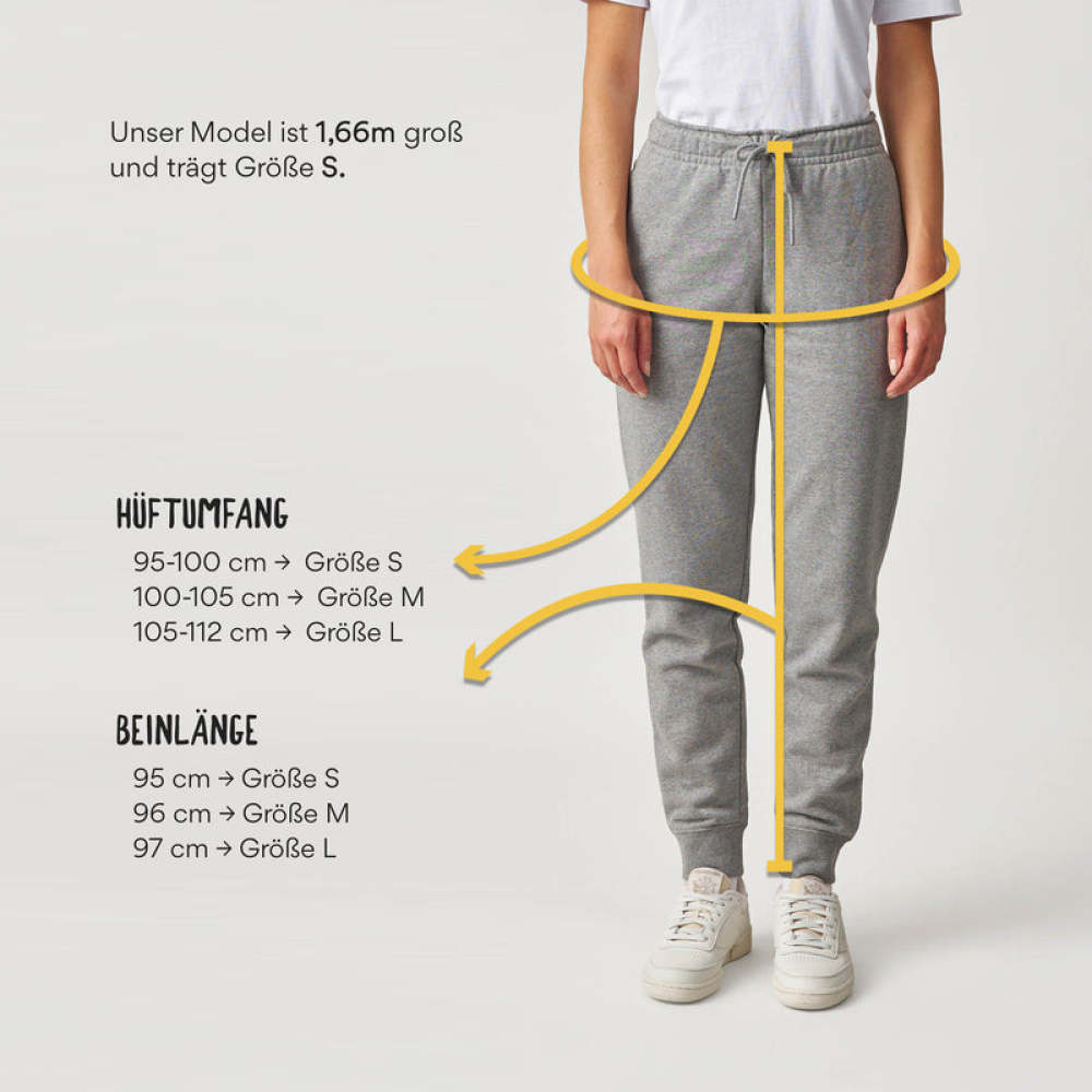 Damen Jogginghose aus Bio-Baumwolle Schwarz