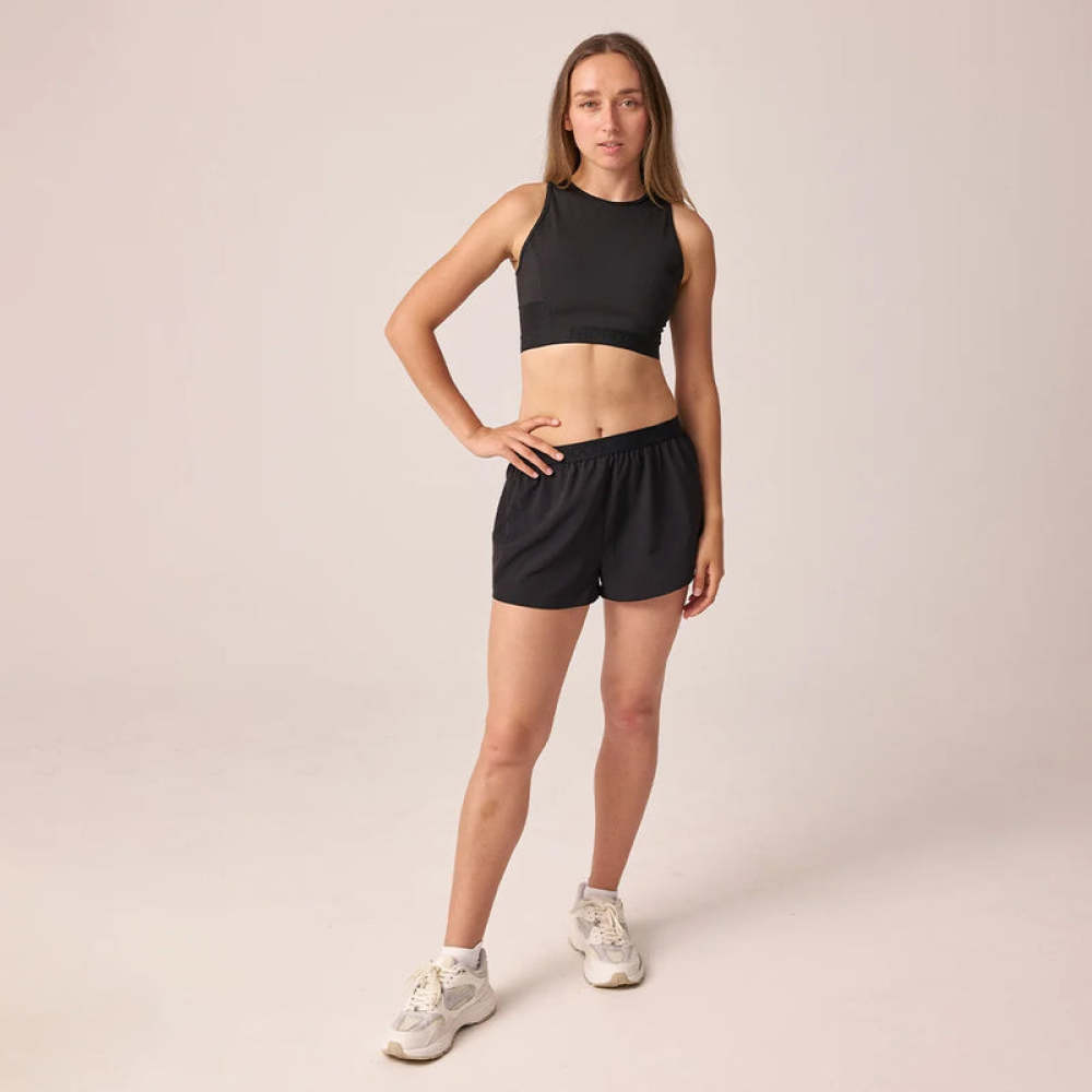 Sport-BH mit Logo Schwarz