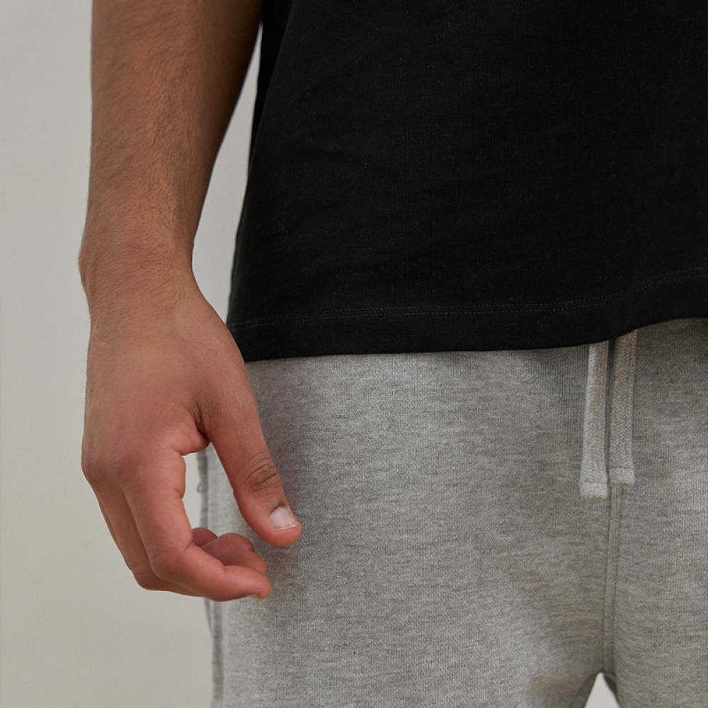 Oversized T-Shirt Herren aus Bio-Baumwolle Schwarz