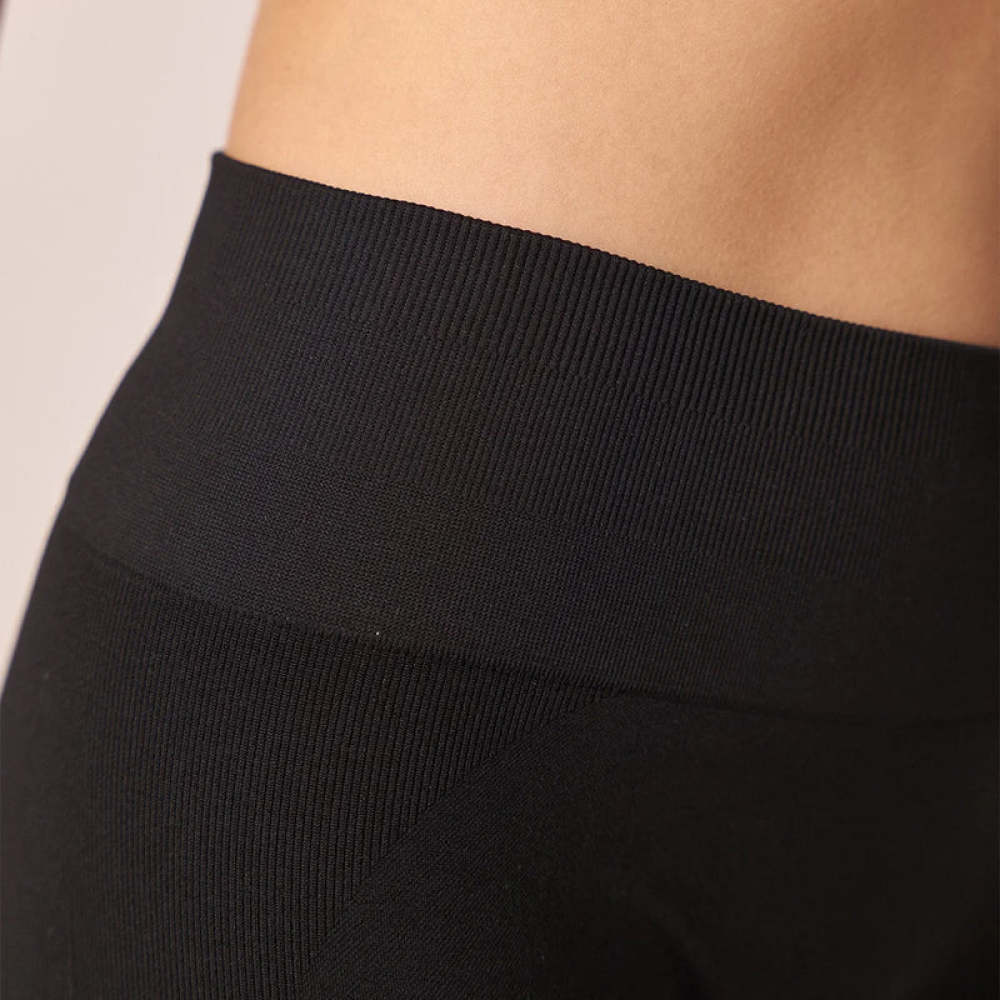 Radlerhose Seamless Damen Schwarz