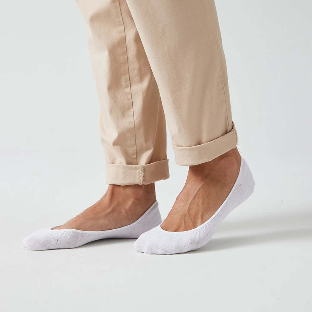 Loafer Socken aus Bio-Baumwolle Weiß