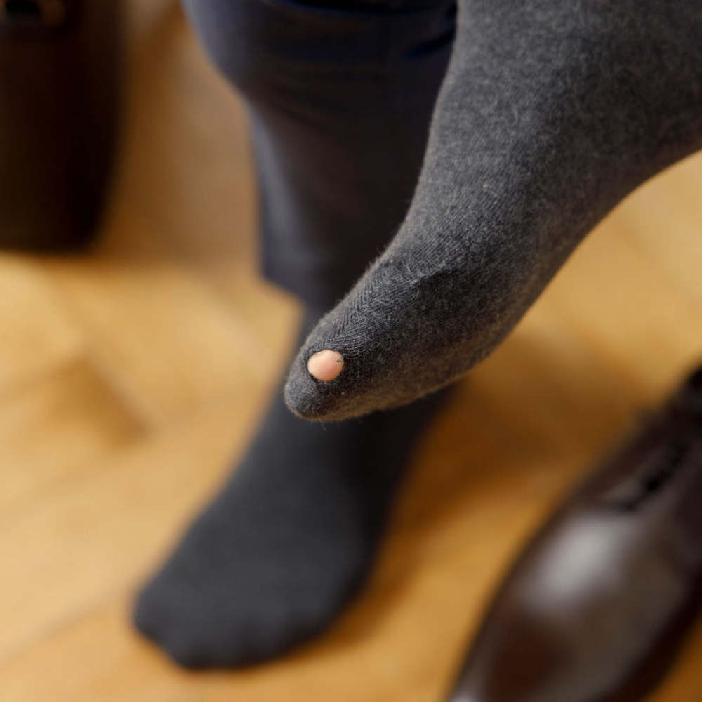 Business Socken aus Bio-Baumwolle Blau