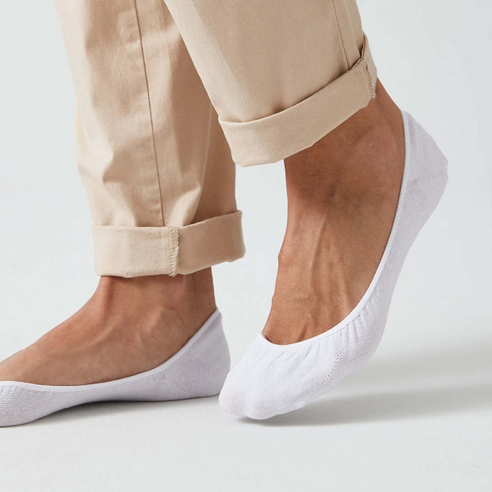 Loafer Socken aus Bio-Baumwolle Weiß