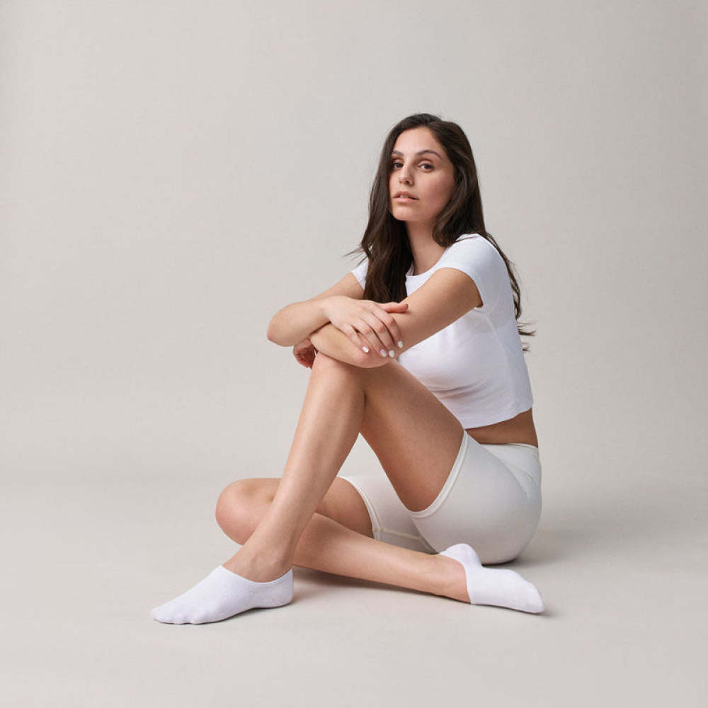 Füßlinge Damen & Herren aus Bio-Baumwolle Mix (Schwarz/Weiß/Grau)