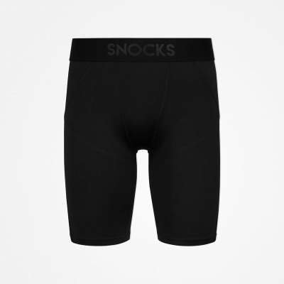 Radlerhose Herren aus recyceltem Polyester Schwarz