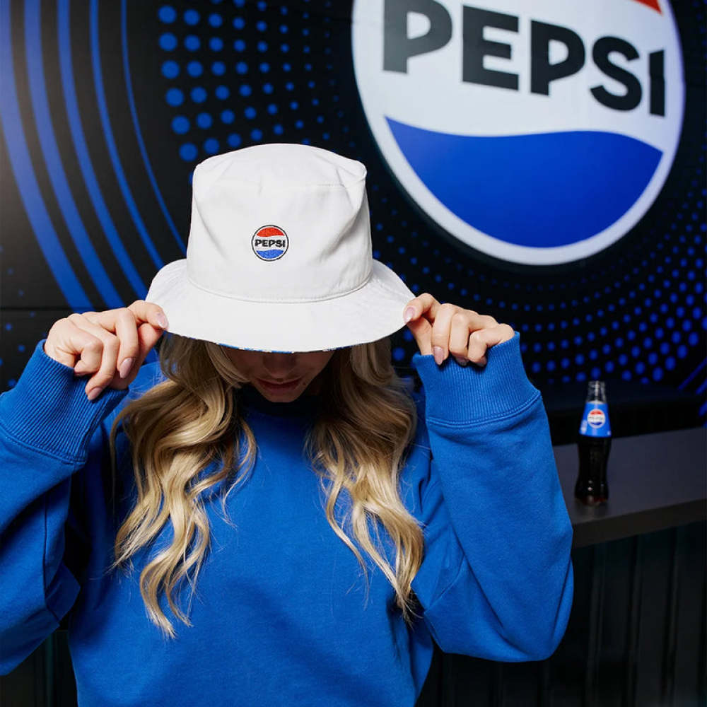 Bucket Hat aus Bio-Baumwolle Pepsi