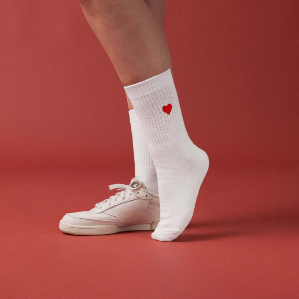 Tennissocken aus Bio-Baumwolle Mix (Love)