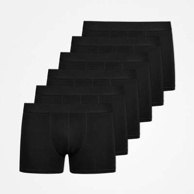 Boxershorts ohne Logo aus Bio-Baumwolle Schwarz