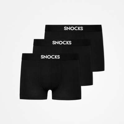 Kinder Boxershorts aus Bio-Baumwolle Schwarz