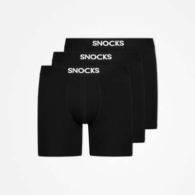 Lange Premium Boxershorts Schwarz