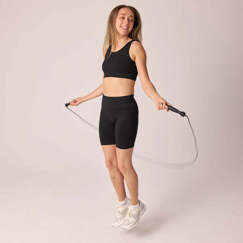 Radlerhose Seamless Damen Taubenblau