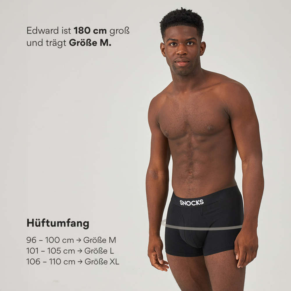 Boxershorts mit Eingriff Schwarz
