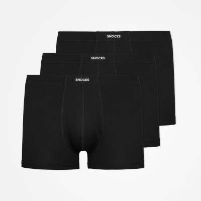 Retro Boxershorts aus Bio-Baumwolle Schwarz