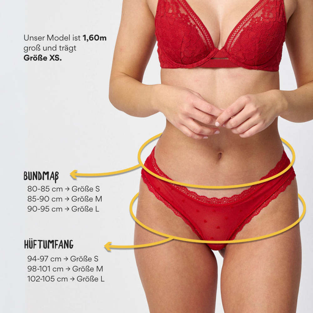 Tangas mit Spitze Mix (Valentinstag)