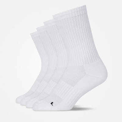 Hohe Laufsocken Weiß