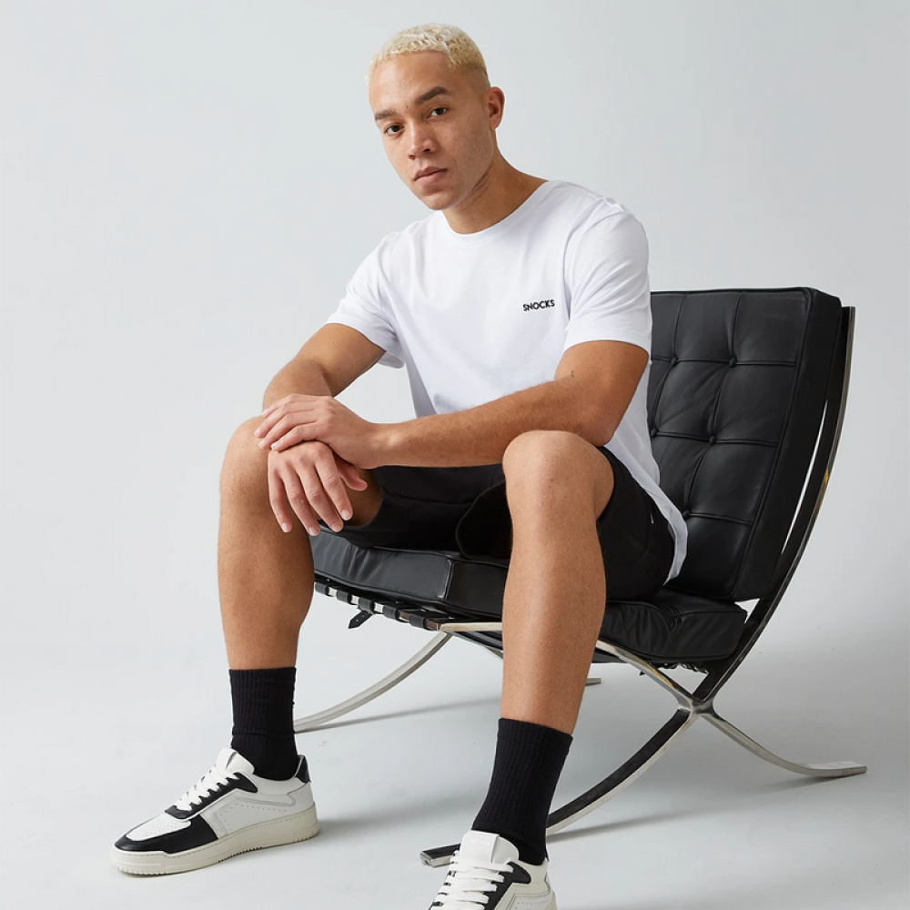 Tennissocken aus Bio-Baumwolle Weiß