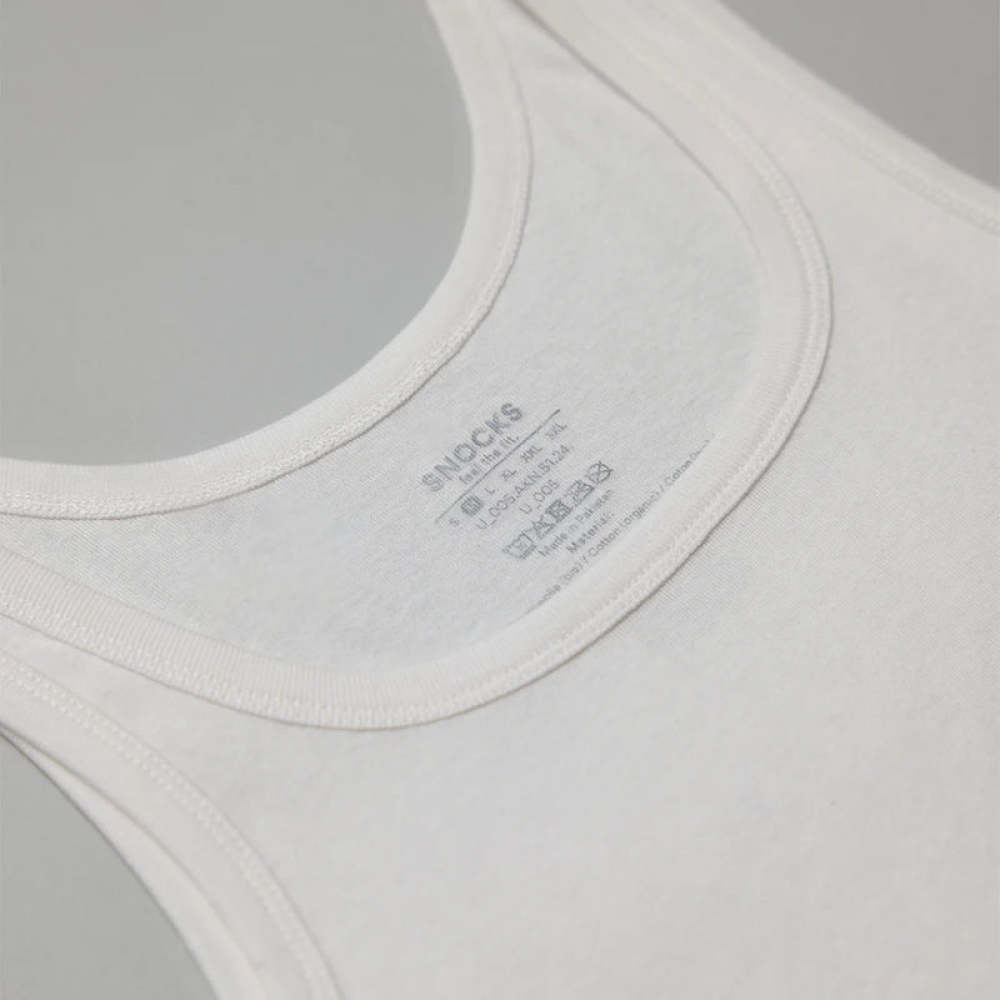Unterhemd Tank Top Herren aus Bio-Baumwolle Schwarz