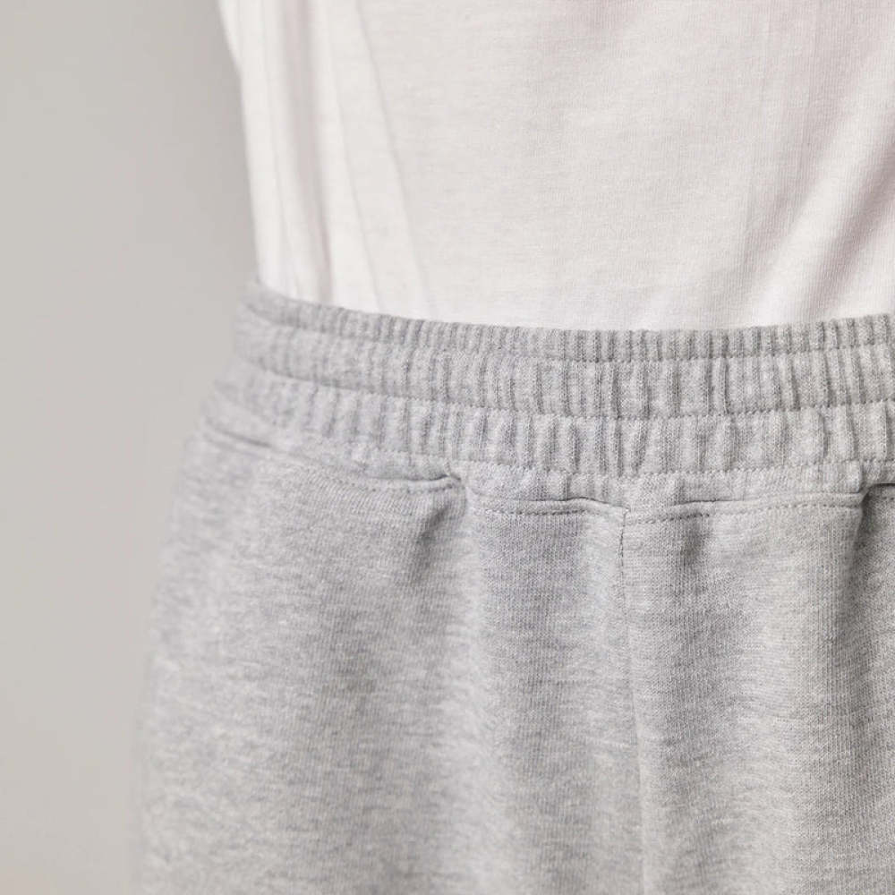 Sweatshorts Damen aus Bio-Baumwolle Hellgrau