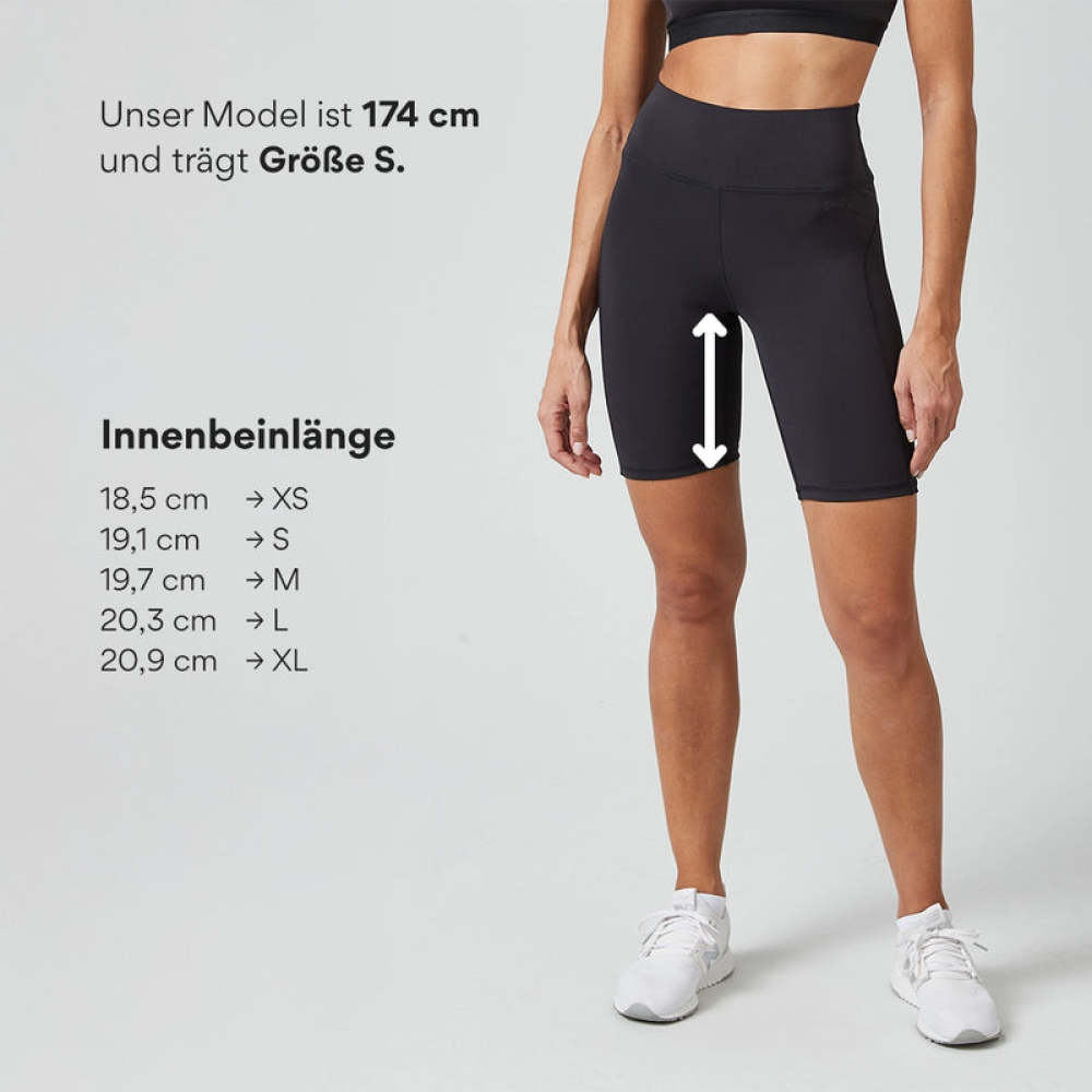 Radlerhose Damen Schwarz
