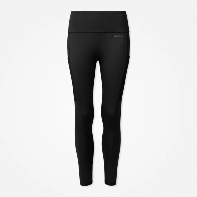 Leggings mit Tasche aus recyceltem Polyester Schwarz