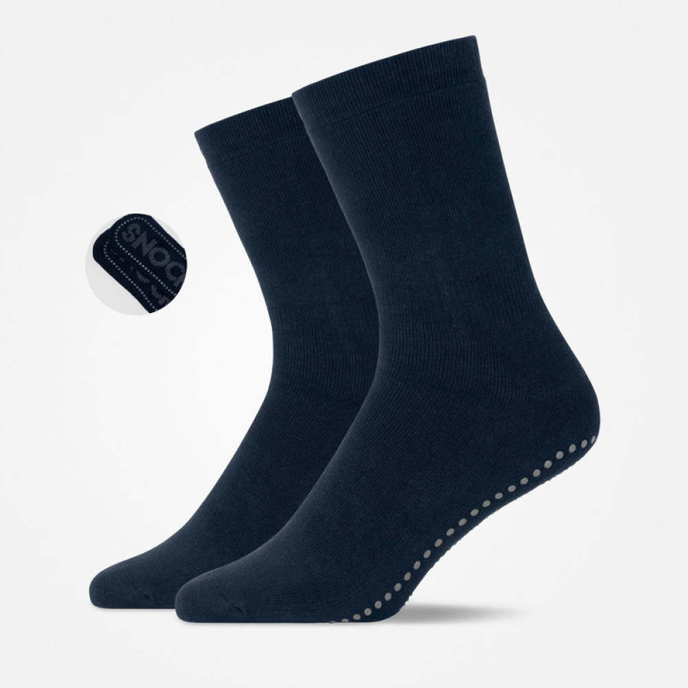 Anti-Rutsch Socken aus Bio-Baumwolle Blau (SNOCKS)