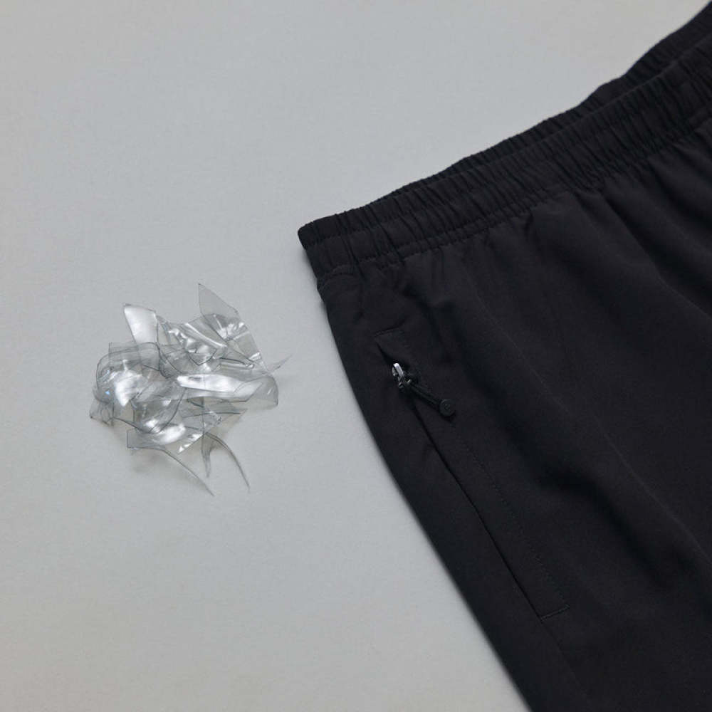 Kurze Sporthose Herren aus recyceltem Polyester Dunkelgrau