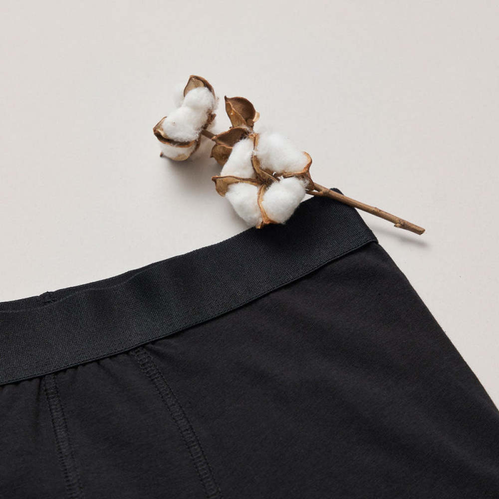 Boxershorts ohne Logo aus Bio-Baumwolle Blau