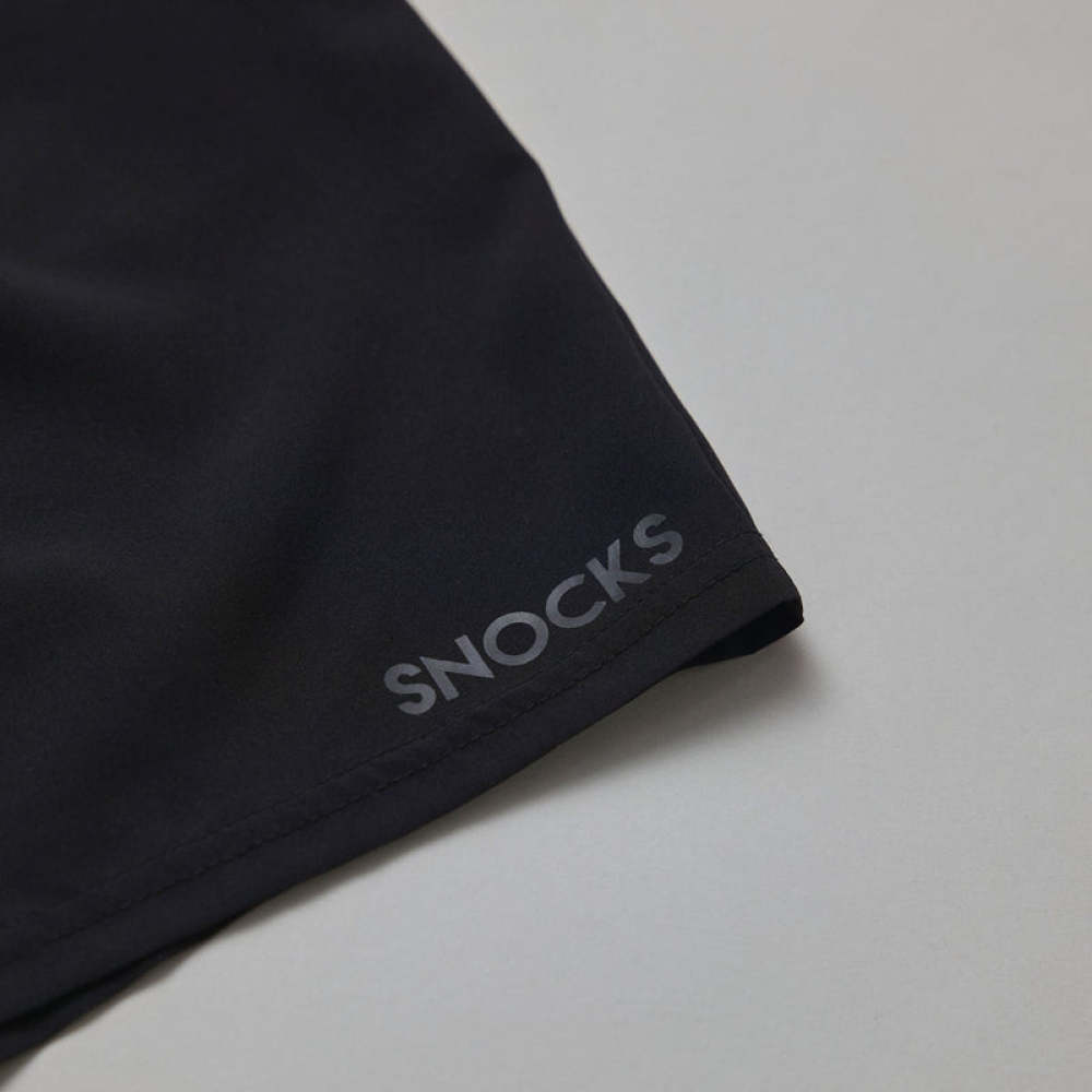 Kurze Sporthose Herren aus recyceltem Polyester Schwarz