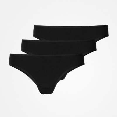 Brazilian Slips aus Bio-Baumwolle Schwarz