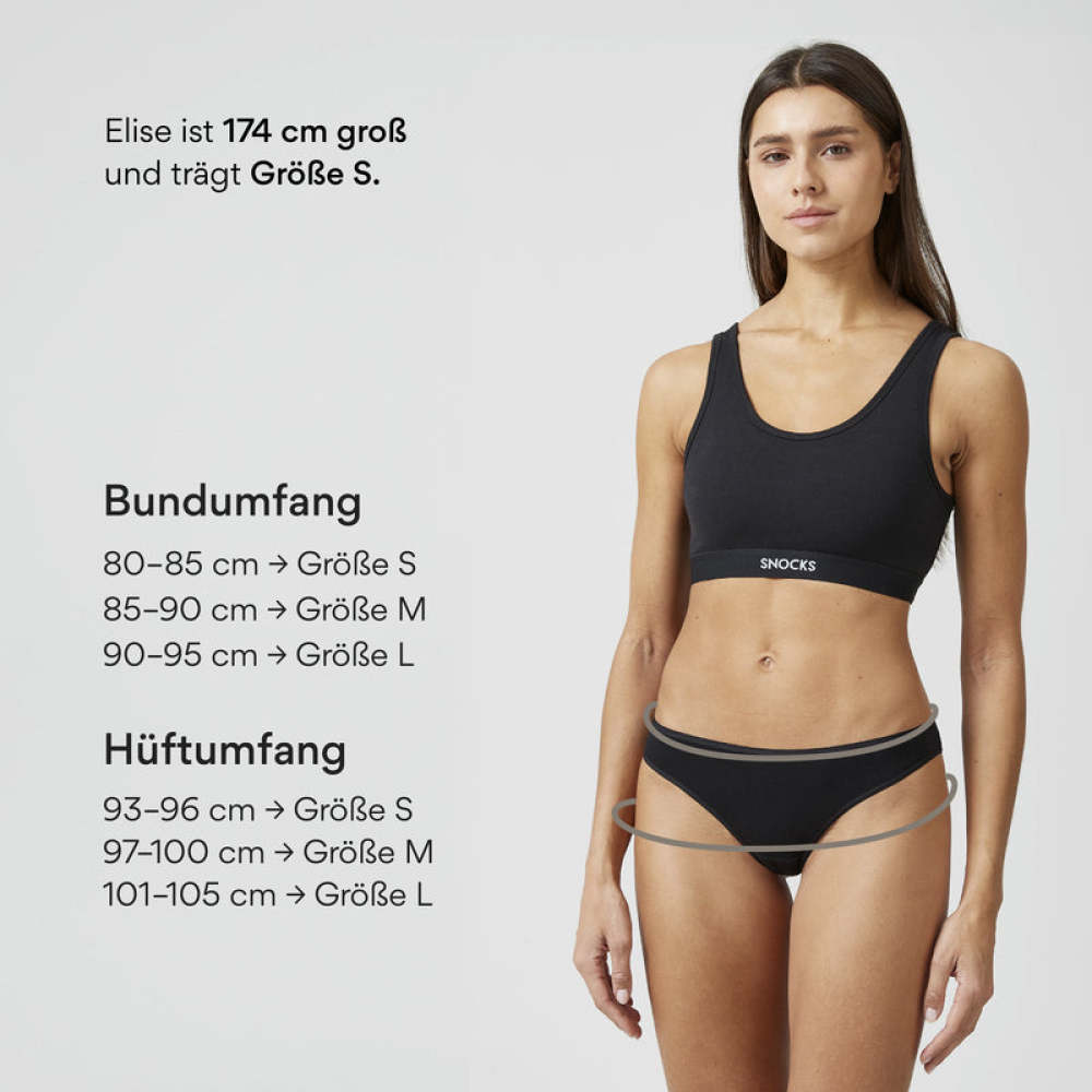 Brazilian Slips aus Bio-Baumwolle Mix (Hellbeige/Rose/Schwarz)