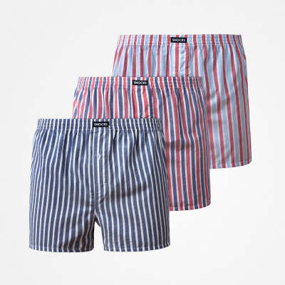 American Boxershorts aus Bio-Baumwolle Stripe