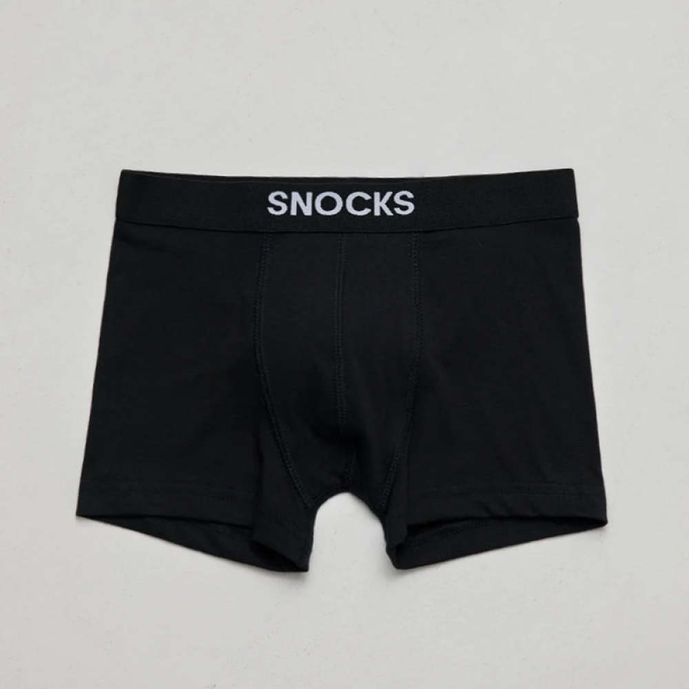 Kinder Boxershorts aus Bio-Baumwolle Schwarz