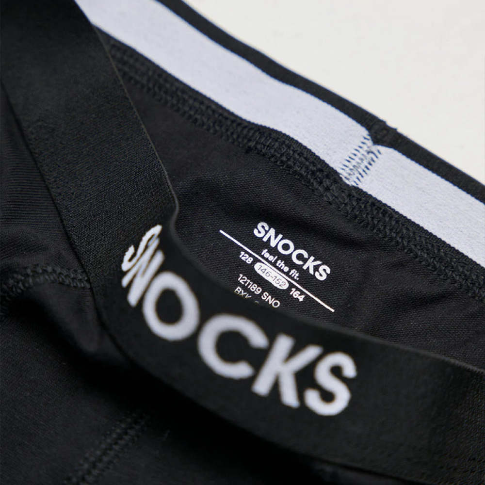 Kinder Boxershorts aus Bio-Baumwolle Schwarz