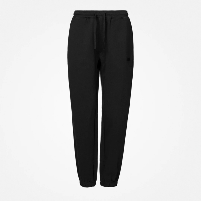 Sweatpants Loose Fit Damen aus Bio-Baumwolle Schwarz