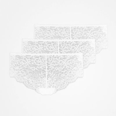 Hipster Panties aus Spitze Weiß