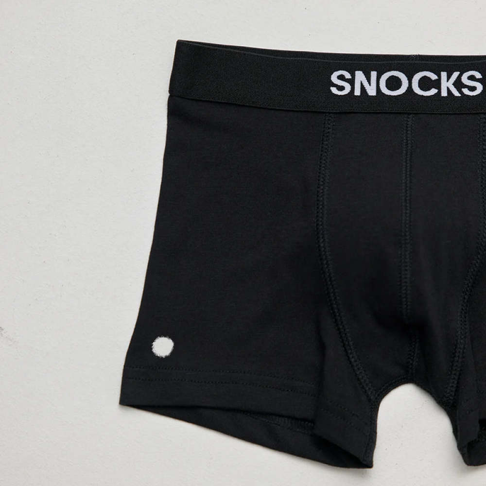 Kinder Boxershorts aus Bio-Baumwolle Schwarz