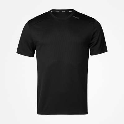 Trainingsshirt Mesh Herren aus recyceltem Polyester Schwarz