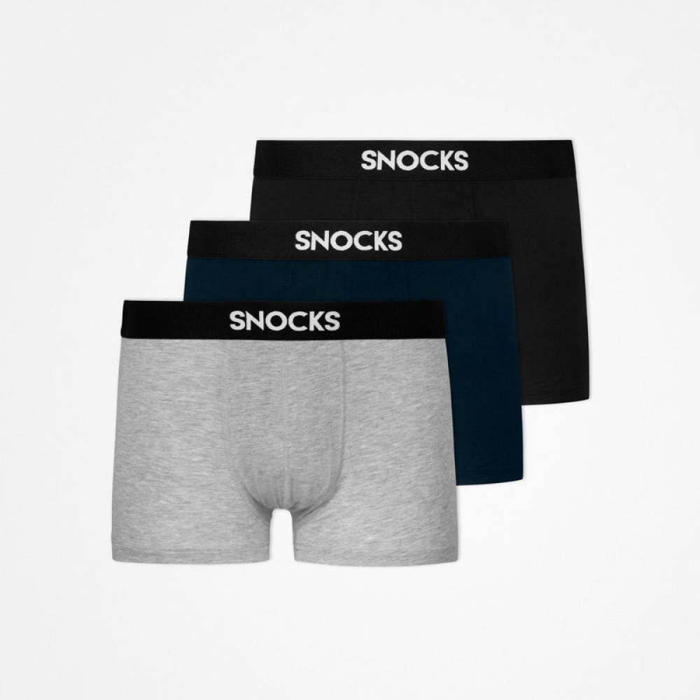 Premium Boxershorts Mix (Schwarz/Grau/Blau)