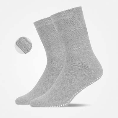 Anti-Rutsch Socken aus Bio-Baumwolle Grau (SNOCKS)