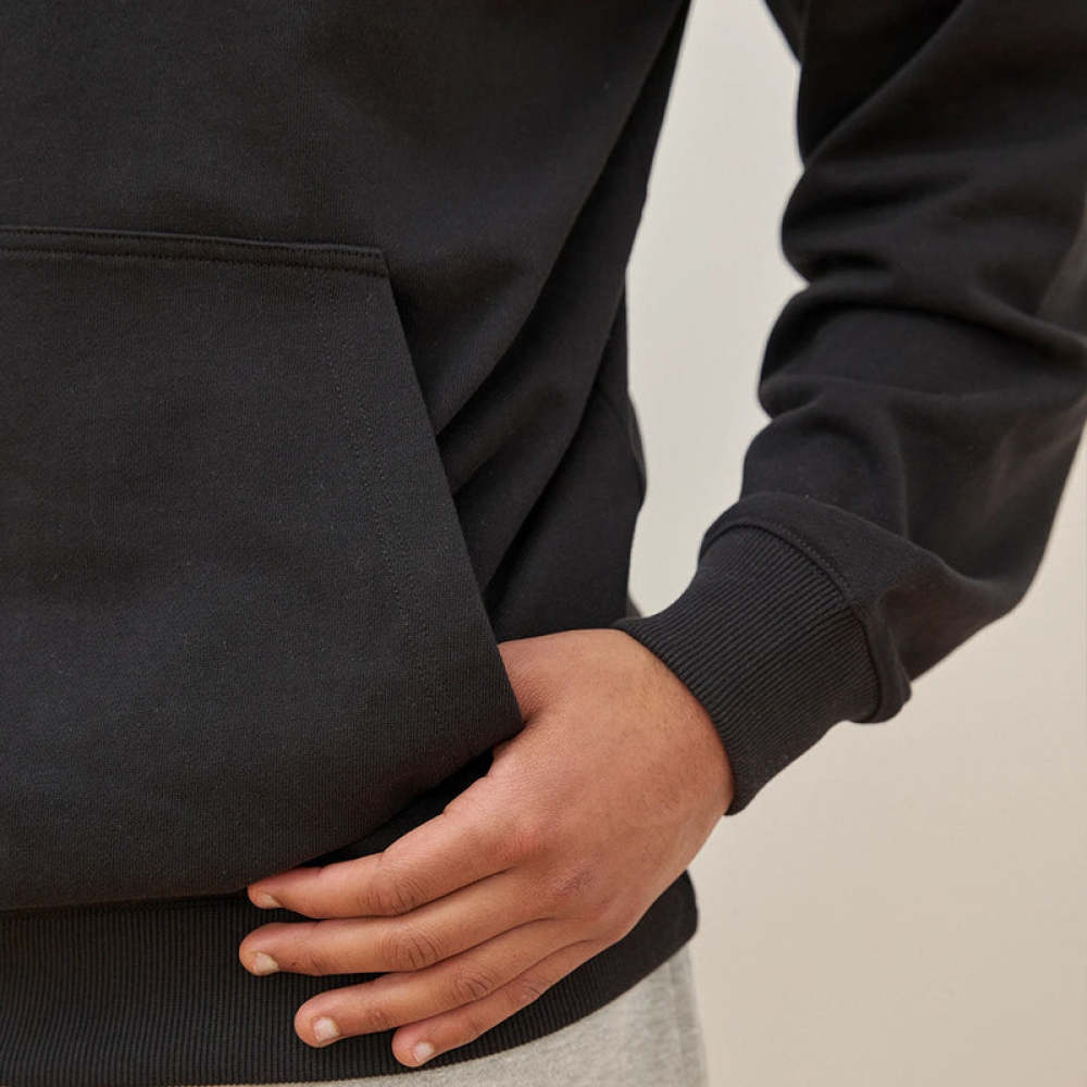 Hoodie Herren aus Bio-Baumwolle Schwarz